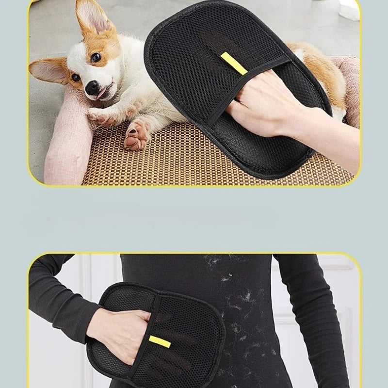 Pet Hair Remover Glove - Washable Fur Removal for Dogs & Cats