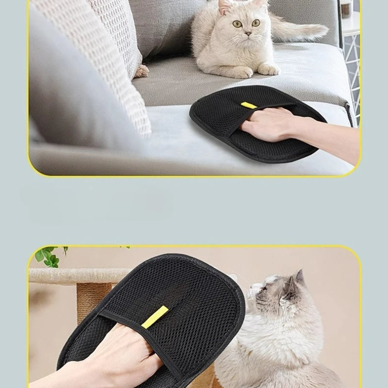 Pet Hair Remover Glove - Washable Fur Removal for Dogs & Cats